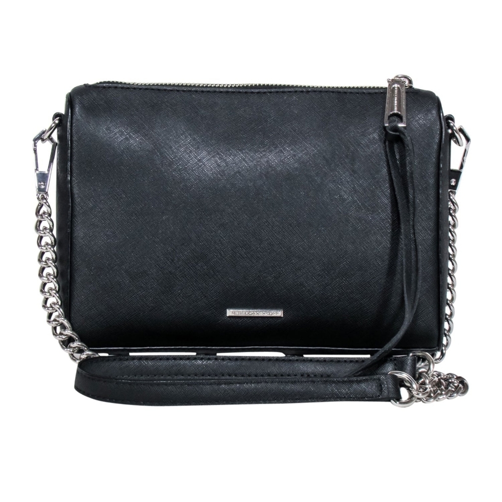 EUC Rebecca Minkoff 100% Genuine Leather Crossbody Bag ONE SIZE *Used (Black)